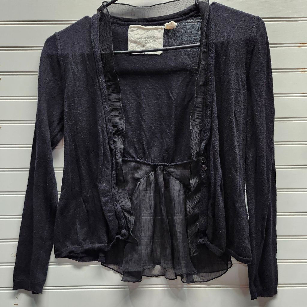 Women's Angel Of The North Black Cardigan Sweater S